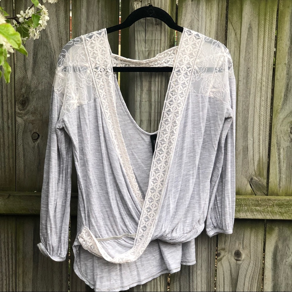 Deep V-neck shirt